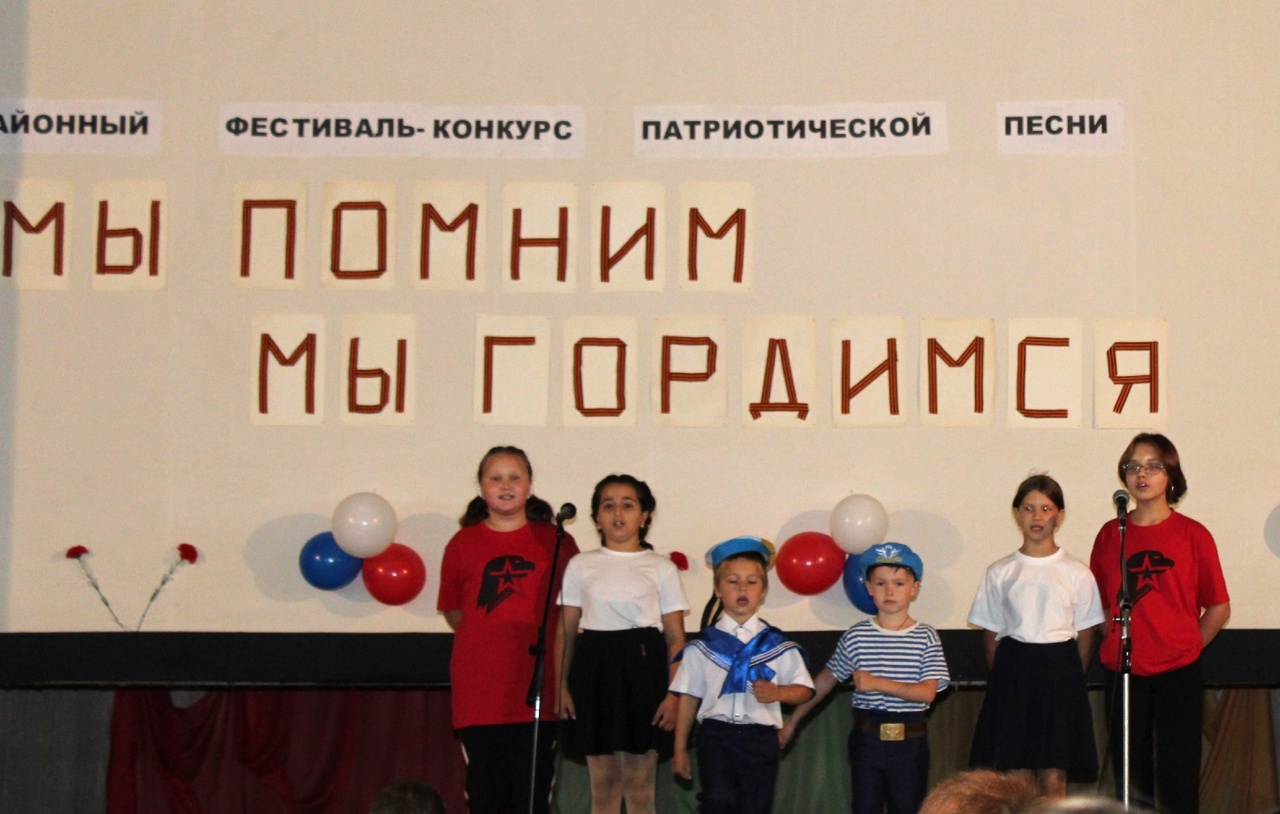 Районный фестиваль-конкурс патриотической песни «Мы помним, мы гордимся»!.